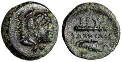 Ancient Coins - Ionia, Erythrai AE13 "Herakles / Weapons" Bakxylos Magistrate