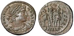 Ancient Coins - Constans I as "Maximus, The Great" "Soldiers" Alexandria Choice Extremely Fine