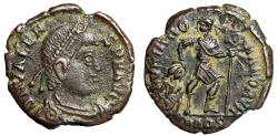 Ancient Coins - Valens "GLORIA ROMANORVM Dragging Enemy" Aquileia Good Very Fine