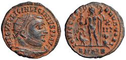 Ancient Coins - Licinius I Radiate "Jupiter, Eagle" Alexandria Extremely Fine