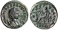 Ancient Coins - Magnia Urbica (Wife of Carus) Antoninianus "Salus Feeding Snake" Very Rare