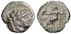 Ancient Coins - Alexander III The Great AR Obol "Herakles / Zeus" Arados Very Rare