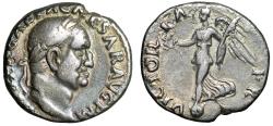 Ancient Coins - Galba AR Denarius "VICTORIA PR Victory on Globe" Rome RIC 234 Rare