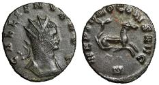 Ancient Coins - Gallienus Antoninianus "Hippocamp" Zoo Series Extremely Fine