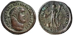 Ancient Coins - Maximinus II Daia Follis "Genius at Altar" Antioch