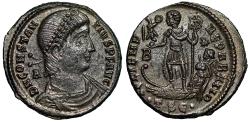 Ancient Coins - Constantius II Centenionalis "Emperor, Galley" Thessalonica Extremely Fine