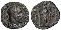 Ancient Coins - Maximinus I Thrax AE Sestertius "Fides, Standards" Good Very Fine