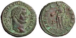 Ancient Coins - Maximinus II Daia AE Follis "GENIO CAESARIS Genius" Alexandria Extremely Fine