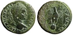 Ancient Coins - Caracalla AE30 of Serdica, Thrace "Eagle Facing on Globe" Fine
