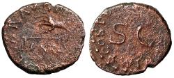 Ancient Coins - Claudius I Quadrans "Hand Holding Scales, PNR / SC" Good Fine