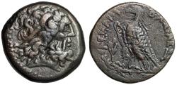 Ancient Coins - Ptolemaic Kingdom of Egypt: Ptolemy VI Philometor AE27 "Eagle, Lotus Flower" gVF