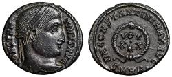 Ancient Coins - Constantine I The Great "Votive, XX, Star" Heraclea Extremely Fine
