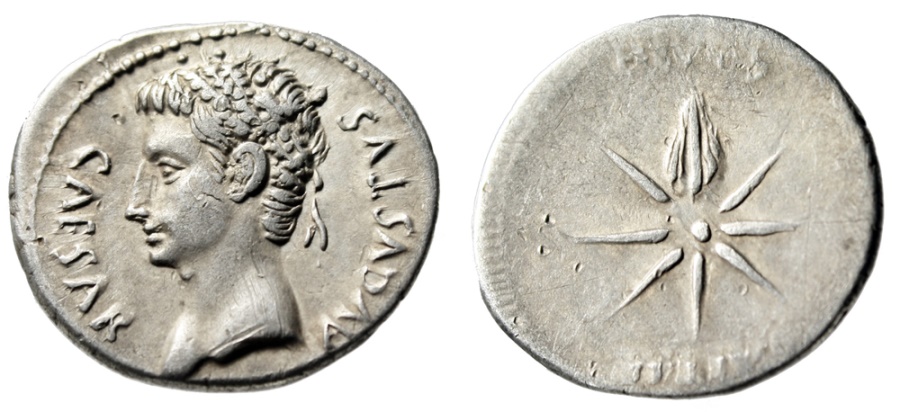 roman coins caesar augustus