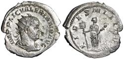 Ancient Coins - Valerian I AR Antoninianus "Fides with Standards" Viminacium Extremely Fine