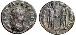 Ancient Coins - Tacitus Silvered Antoninianus "CONSERVATOR MILITVM" Serdica Rare