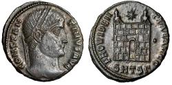 Ancient Coins - Constantine I The Great "Campgate" Thessalonica Good Very Fine