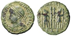 Ancient Coins - Extremely Rare Constantinople City Commemorative with Imperial Portrait