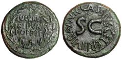 Ancient Coins - Augustus Dupondius of C Cassius Celer "Legends in Wreath / SC" Good Very Fine