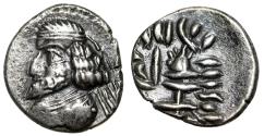 Ancient Coins - Persis Kingdom: Vahshir (Oxathres) I AR Hemidrachm Good Very Fine