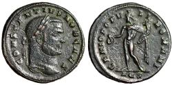 Ancient Coins - Constantius I Chlorus Follis "Genius" Aquileia Mint Good Very Fine