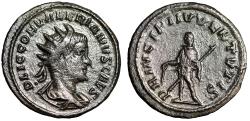 Ancient Coins - Valerian II Antoninianus "Caesar, Baton & Spear" Antioch Rare