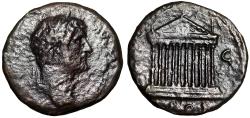 Ancient Coins - Hadrian Sestertius "Decastyle Temple, Ten Columns" Rare
