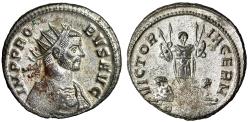 Ancient Coins - Probus Silvered Antoninianus "War Trophy, Captives" Rome