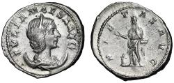 Ancient Coins - Julia Maesa (Grandmother of Elagabalus) AR Antoninianus "Pietas" Good Very Fine