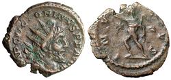 Ancient Coins - Victorinus Antoninianus "INVICTVS Sol with Whip" Very Fine