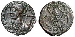 Ancient Coins - Constantinople City Commemorative "Victory, N in Left Field" Arles Very Rare