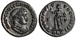 Ancient Coins - Constantine I The Great Follis "Soli Invicto, Sol" Lyons