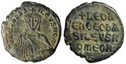 Ancient Coins - Leo VI The Wise Follis "Facing Portrait & Legends" Good Very Fine