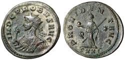 Ancient Coins - Probus Silvered Antoninianus "Portrait with Eagle Scepter / Providentia"