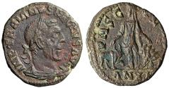 Ancient Coins - Trajan Decius AE28 of Viminacium "Moesia, Bull & Lion" Year 11