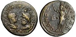 Ancient Coins - Gordian III AE Pentassarion "Facing Portrait with Serapis / Serapis" Very Fine