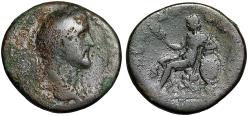Ancient Coins - Antoninus Pius Sestertius "Britannia Seated, Large Shield" Rome Rare