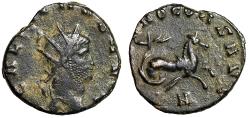 Ancient Coins - Gallienus Zoo Series Antoninianus "Neptune's Blessing, Hippocamp"
