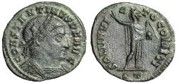 Ancient Coins - Constantine I The Great "Sol Holding Globe & Whip" Ticinum Scarce