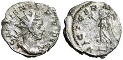 Ancient Coins - Gallienus AR Antoninianus "VIC GERMANICA Victory" Very Rare Extremely Fine