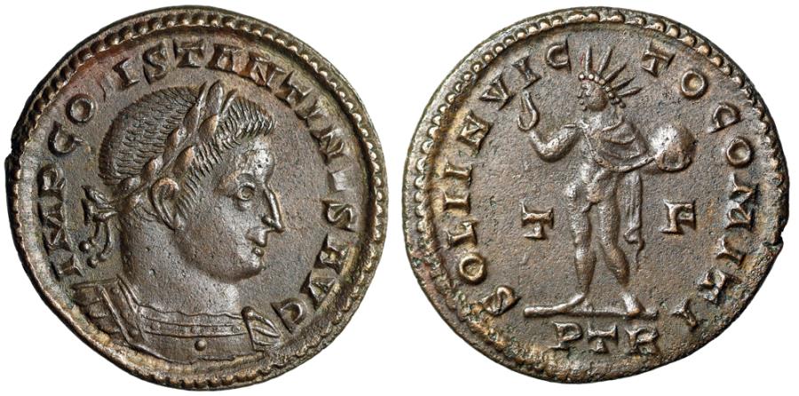 Constantine I The Great SOLI INVICTO COMITI Sol Trier RIC 870 EF