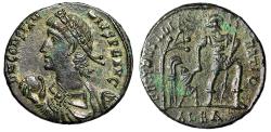 Ancient Coins - Constantius II Centenionalis "Dragging Captive Hut" Alexandria Extremely Fine