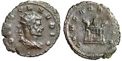 Ancient Coins - Extremely Rare Portrait Type Claudius II Gothicus Posthumous Antoninianus