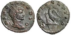Ancient Coins - Divus Claudius II Gothicus Silvered Antoninianus "Eagle" Extremely Fine
