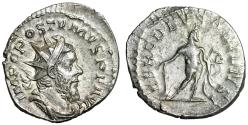 Ancient Coins - Postumus AR Antoninianus "Hercules with Bow & Club" Near Extremely Fine
