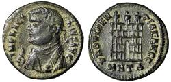 Ancient Coins - Licinius I Nummus "Portrait Left with Mappa / Campgate" Heraclea