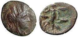 Ancient Coins - Phoenicia, Byblos AE22 "Tyche & Kronos-El, Six Wings" Very Rare