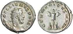 Ancient Coins - Gallienus AR Antoninianus "German Captives by Trophy" Good Very Fine