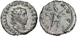 Ancient Coins - Gallienus AR Antoninianus "Mars with Spear & Shield" Rome