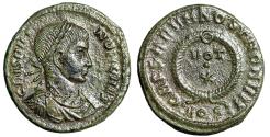 Ancient Coins - Crispus Caesar "VOT X in Wreath" Aquileia Scarce