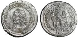 Ancient Coins - Philip I AR Tetradrachm "Medusa on Cuirass / Eagle" Rare